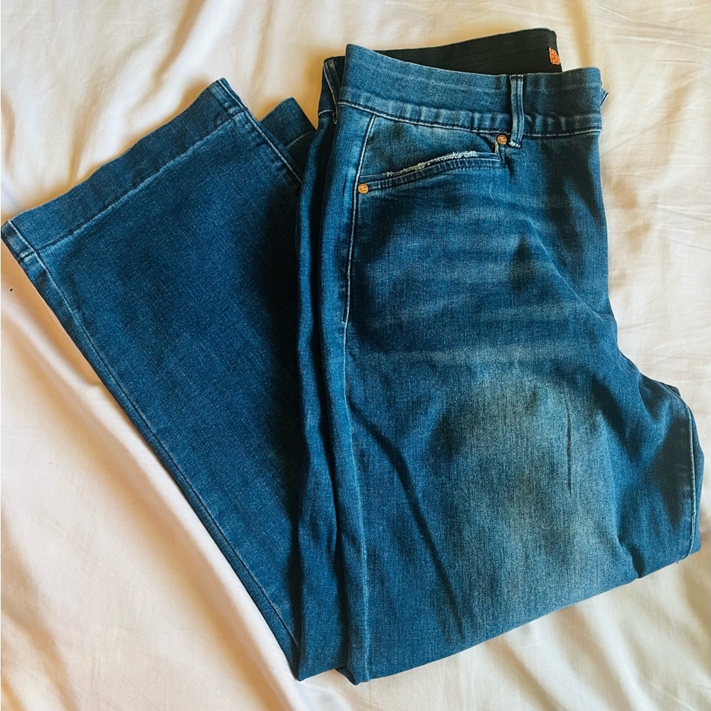Indigo Poppy NWT denim jeans, wide leg, size 12